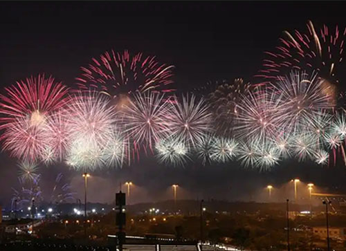 定襄县焰火晚会